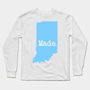 Indiana Made IN Blue Long Sleeve T-Shirt